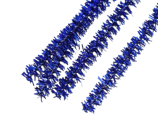 Chlpatý drôtik  pr. 6 mm - metalická modrá - 1ks