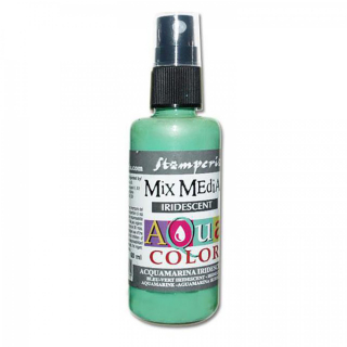 Aquacolor sprej - perleťová - zelená akvamarín - 60 ml