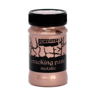 Krakelovacia metalická pasta - ružové zlato - 100 ml