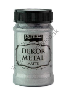 Dekor Metal - matná farba - strieborná - 100 ml