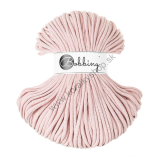 Bobbiny Macrame šnúrka - pletená - Premium pr. 5mm - Pastel Pink - 100 m