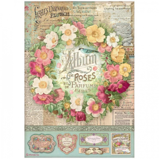 Ryžový papier - A4 - Rose Parfum Album de roses
