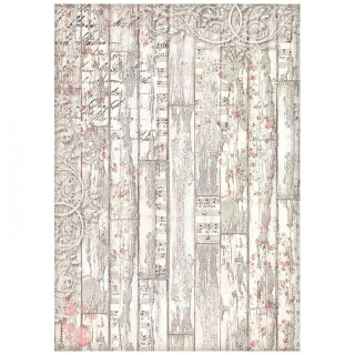 Ryžový papier - A4 - Sweet Winter wood pattern