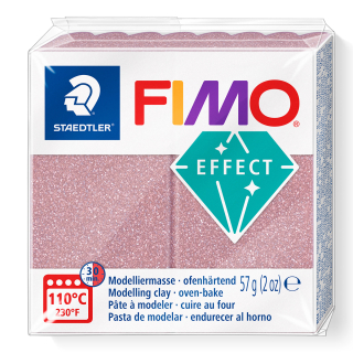 FIMO Effect glitter - ružové zlato - 57 g