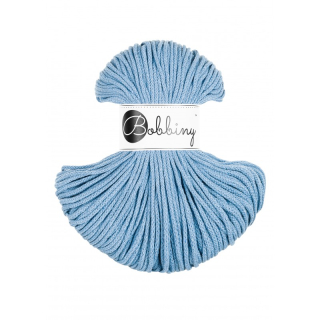 Bobbiny Macrame šnúrka - pletená Junior - pr. 3mm - Perfect Blue - 100 m