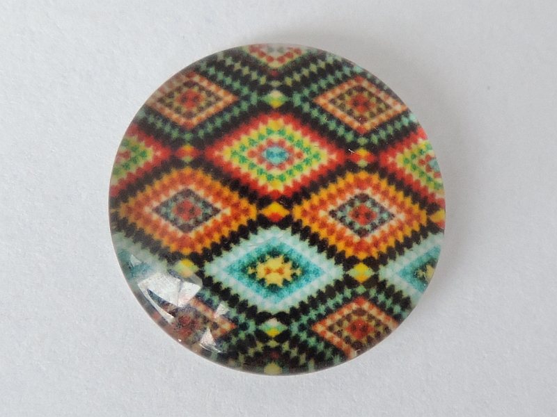 Sklenený kabošon - 18mm - 1 kus