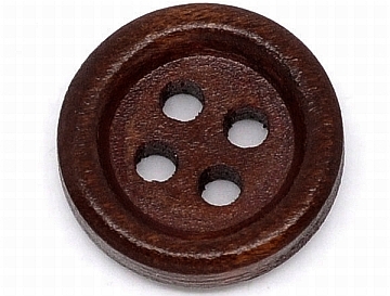 Drevený gombík - 15 mm