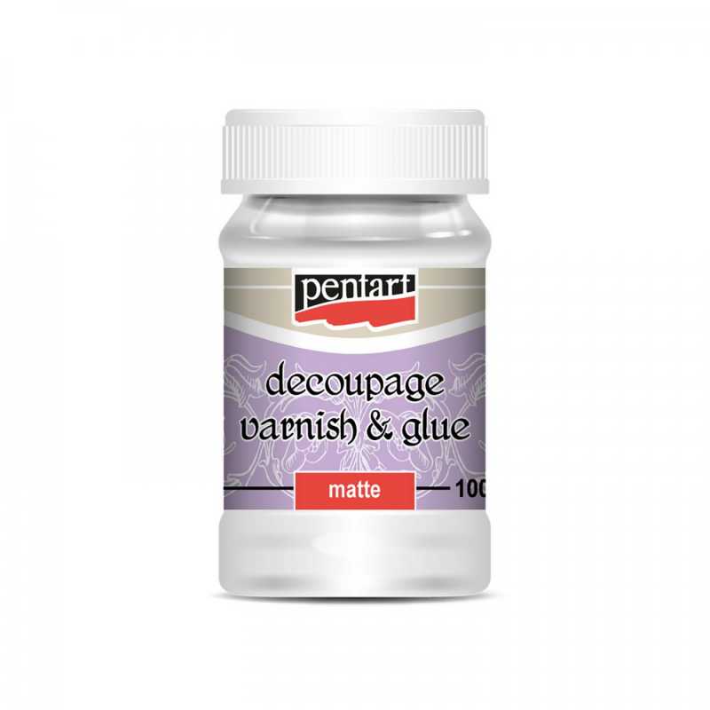 Lepidlo s lakom na decoupage- matné - 100 ml