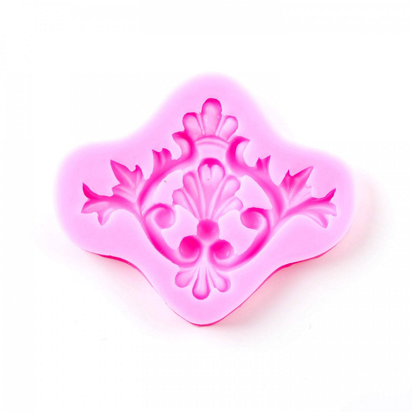 Silikónová forma - ornament - 9,4 x 7,8 x 0,9 cm