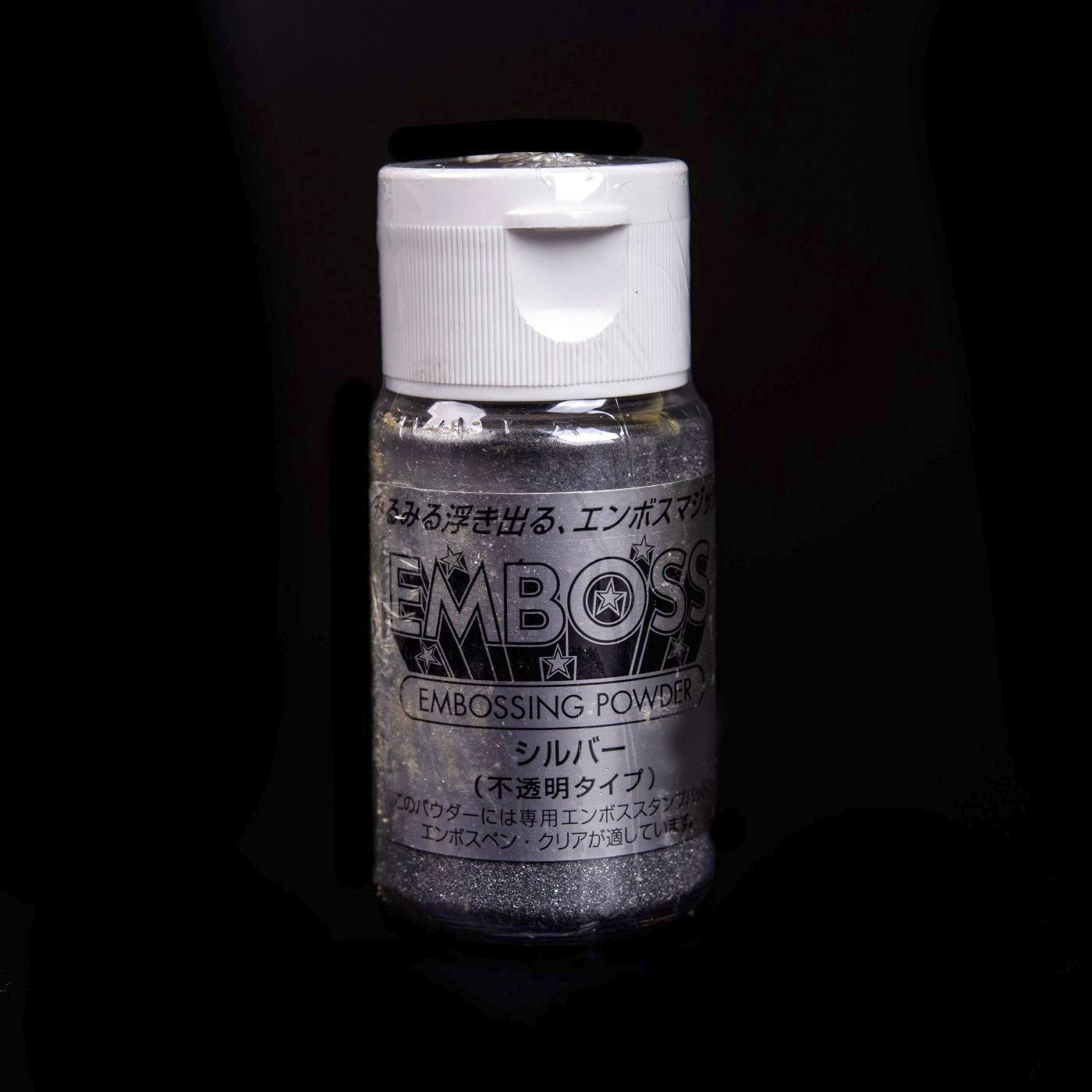 Embosovací prášok - strieborná - 30 ml