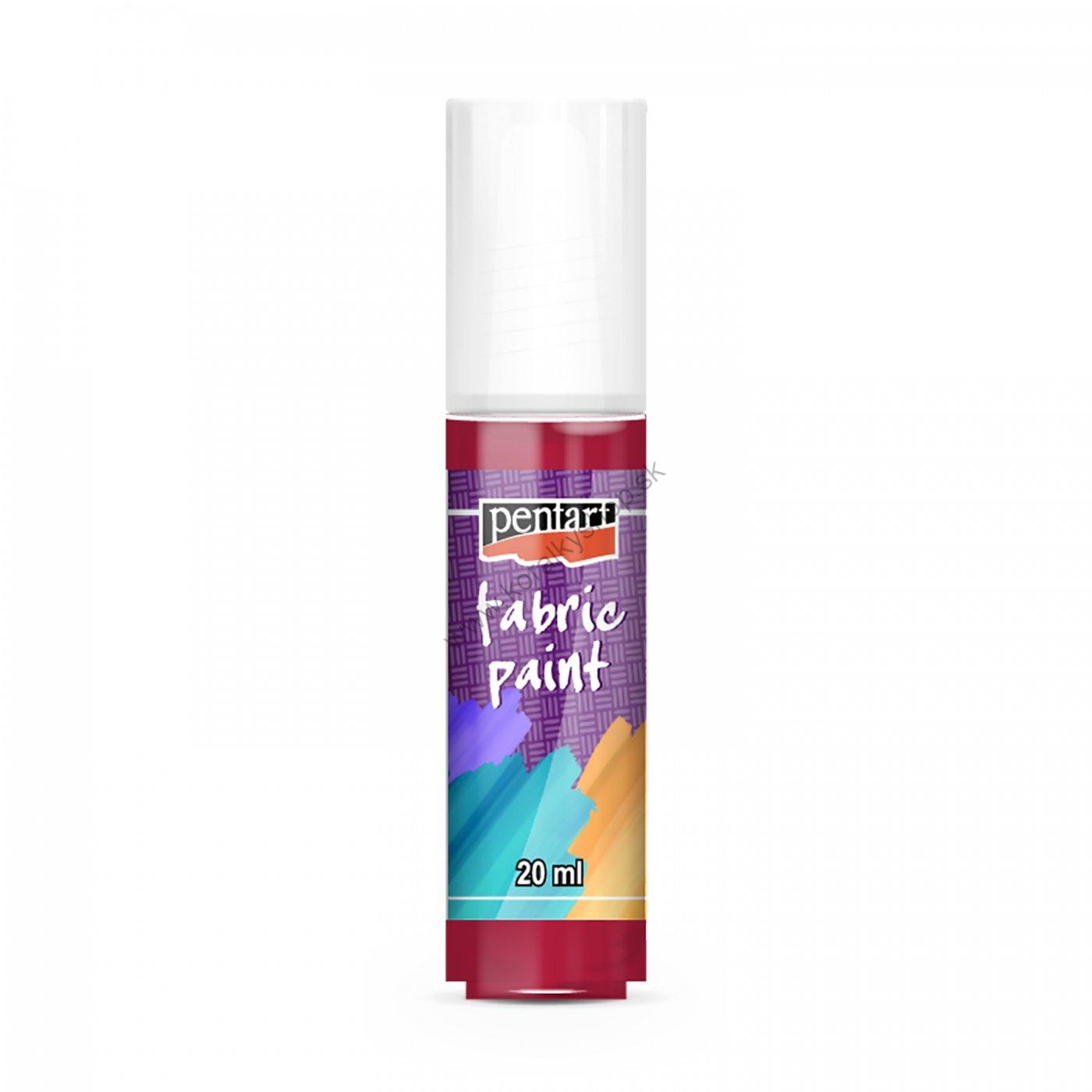 Farba na textil PENTART - karmínová - 20 ml