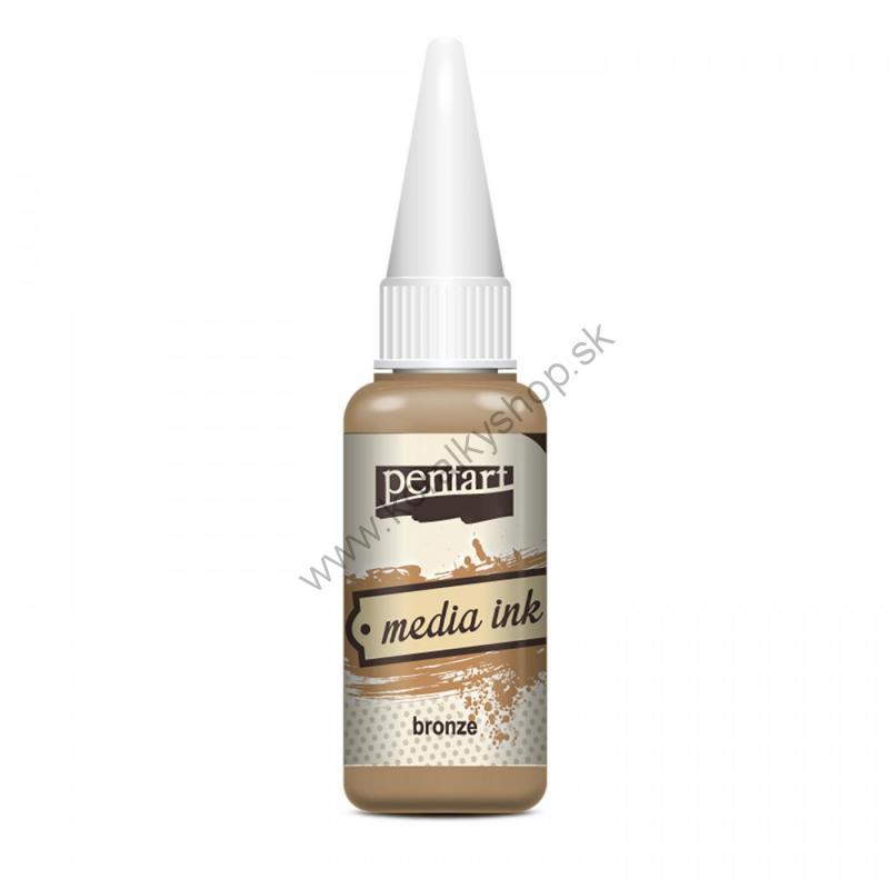 Atrament MEDIA INK - bronzová - 20 ml