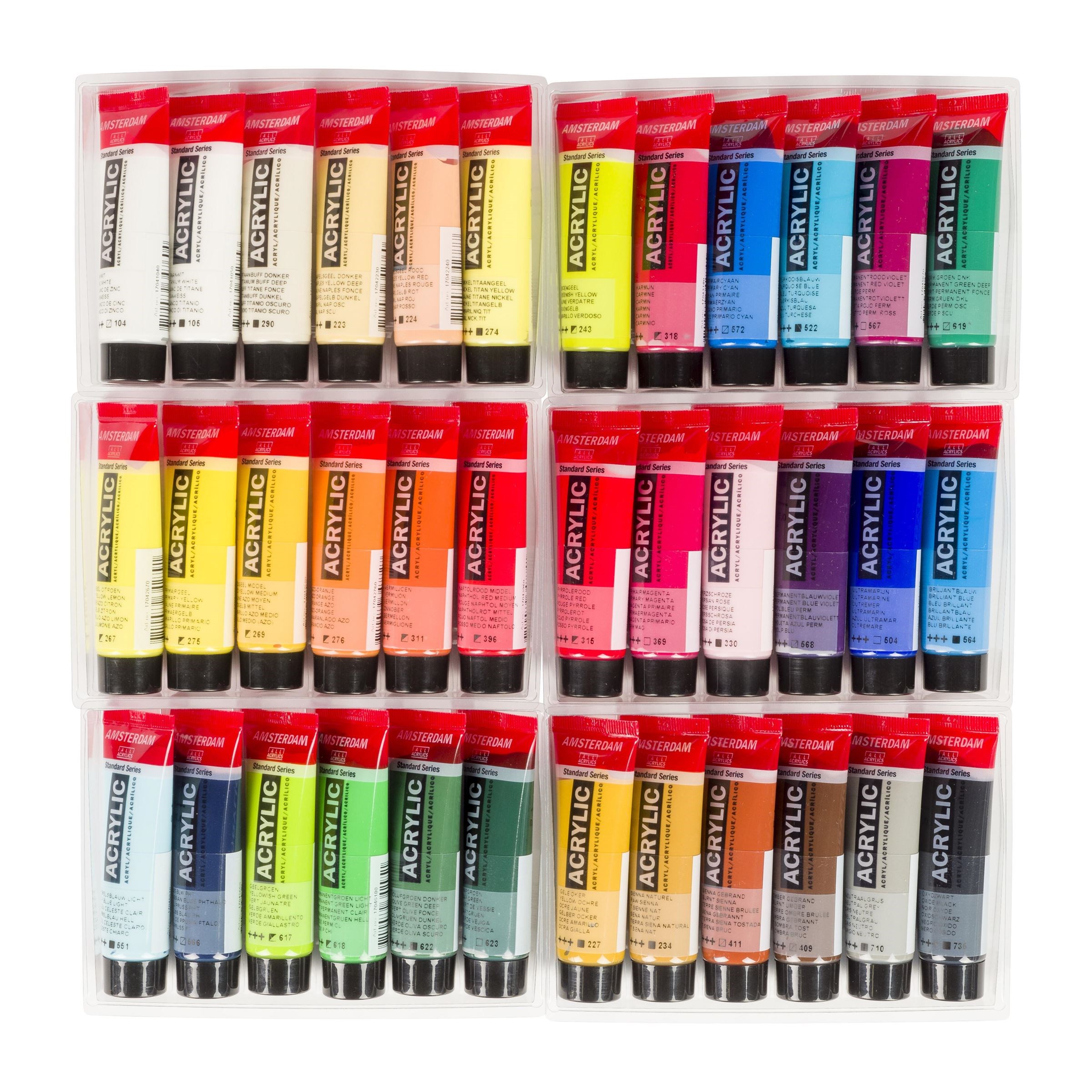 Sada akrylových farieb AMSTERDAM  - General selection set - 36 x 20 ml