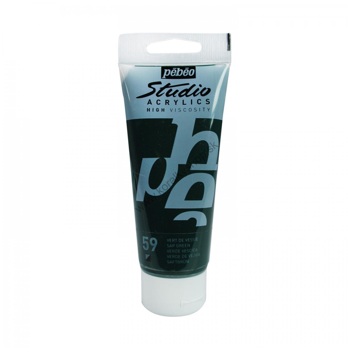 Studio Acrylics - 100 ml - 59 Opaque Sap green