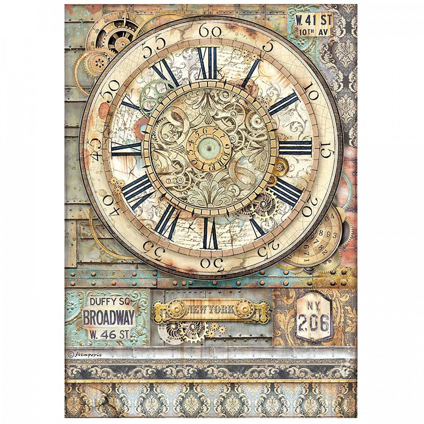 Ryžový papier - A4 - Sir Vagabond Aviator clock