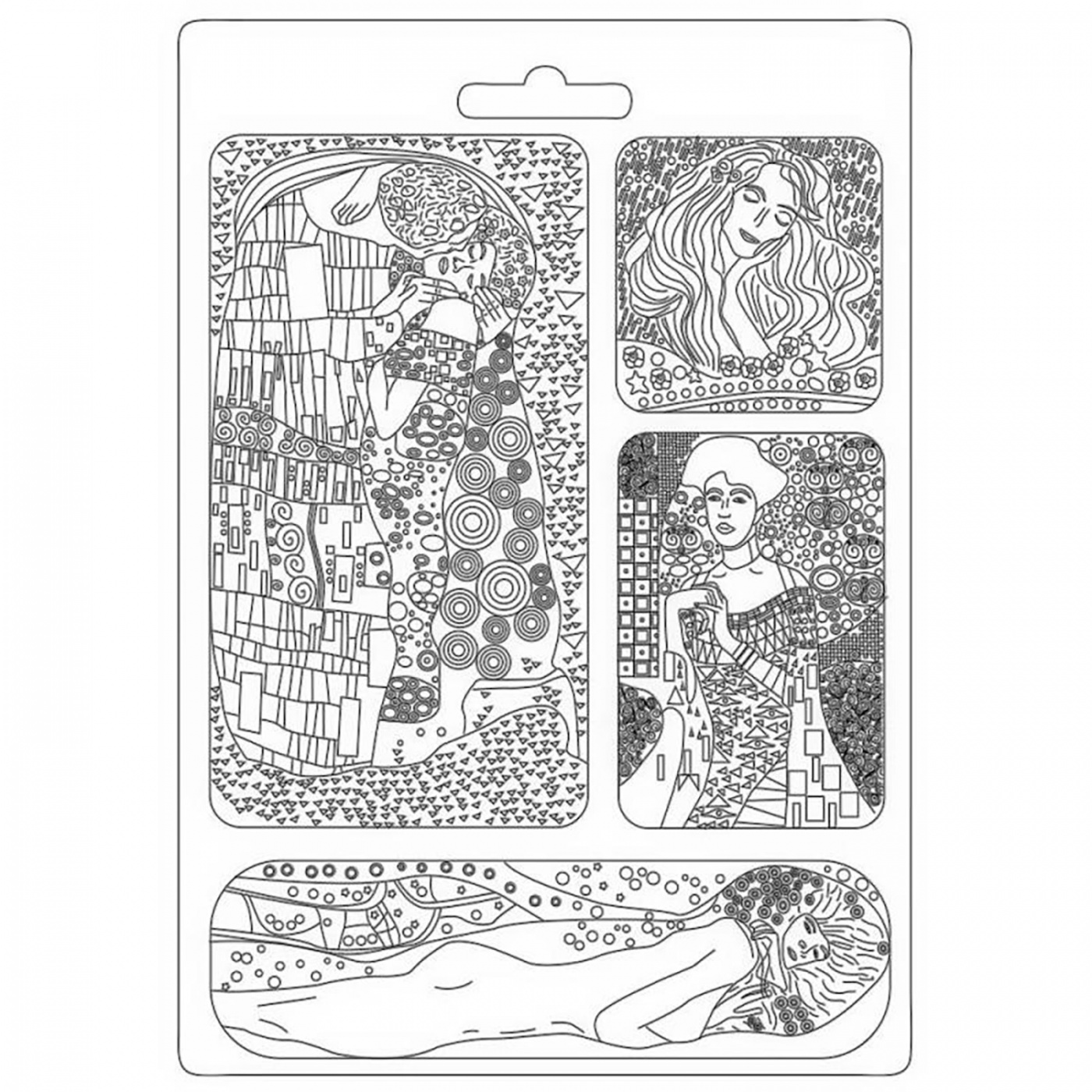 Plastová vytláčacia forma - A4 - Klimt masterpieces