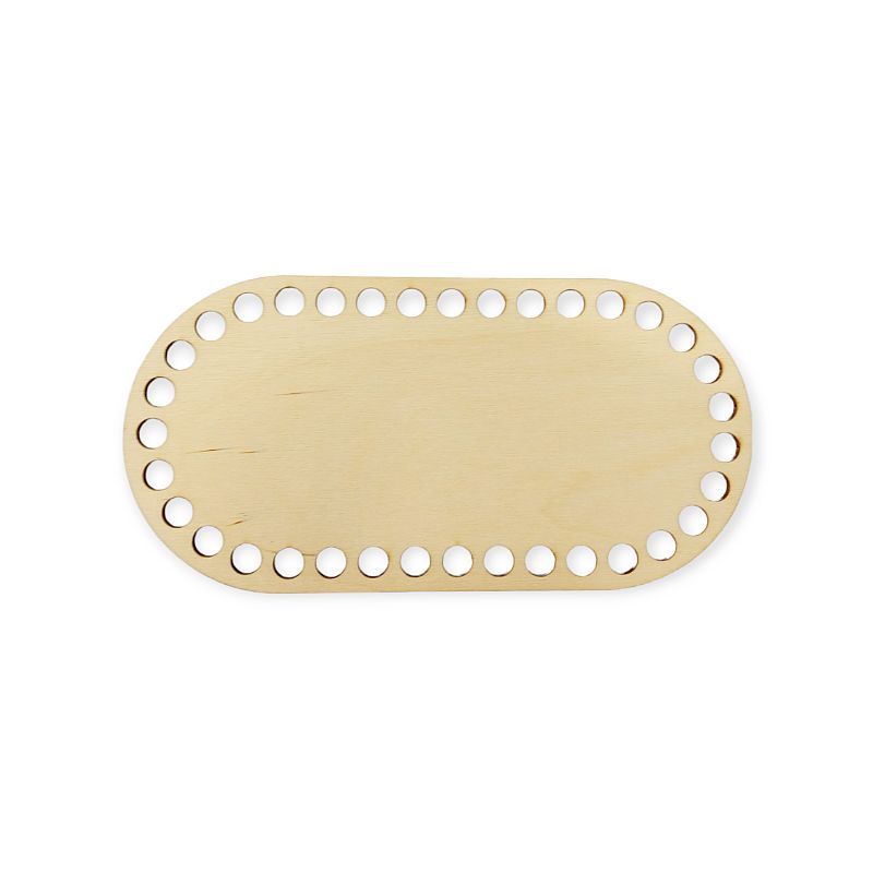 Dno / veko na košík - ovál - 20 x 10 cm