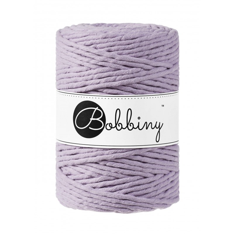 Bobbiny Macrame šnúrka - točená XXL - pr. 5 mm - Lavander- 100 m
