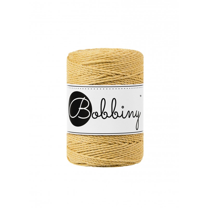 Bobbiny Macrame lano - pr. 1,5 mm - Honey - 100 m