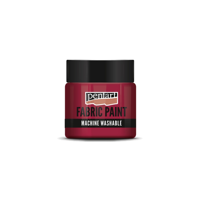 Farba na textil PENTART - krycia karmínová - 50 ml