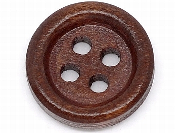 Drevený gombík - 15 mm