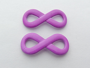 Medzikus nekonečno - 29 x 13 mm - fialová - 1ks