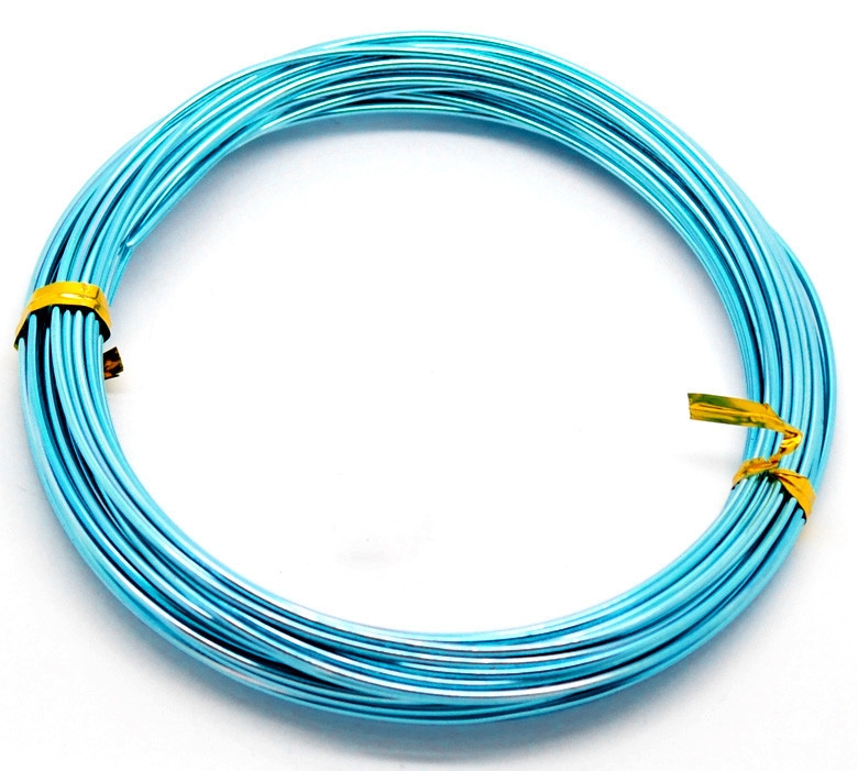 Hliníkový drôt 1,5 mm/10m - bledomodrý