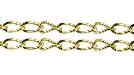 Retiazka - starobronz - očko 6 x 3 mm - 1 m