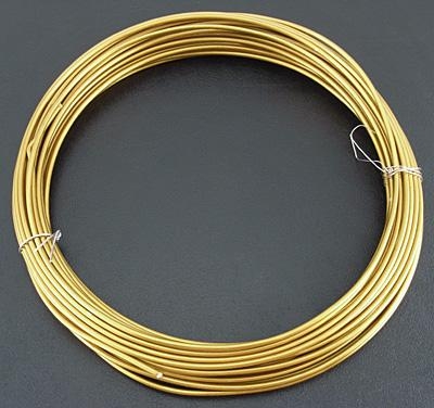 Hliníkový drôt 1,5 mm/10m - zlatý