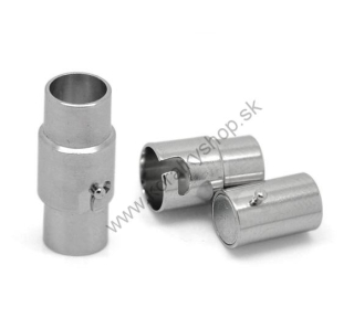 Magnetické zapínanie so zámkom 17x7 mm - platina