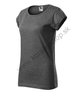 164-Fusion tričko dámske čierny melír XL