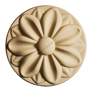 Drevená ozdoba tvarovateľná - kruh - vzor 1 - 8 cm