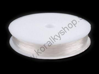 Elastický vlasec 0,8mm/10m - transparent - 1 návin