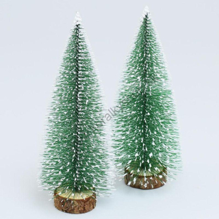 Mini stromček - dekorácia - výška 15 cm - zelená - 1 ks
