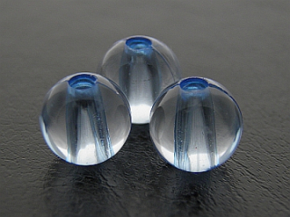 Plastové korálky 10 mm - modré - 5 ks