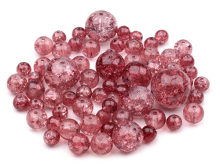 Praskačky mix - pr. 6 - 18 mm - červená - 50g