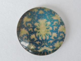 Sklenený kabošon - 18mm - 1 kus