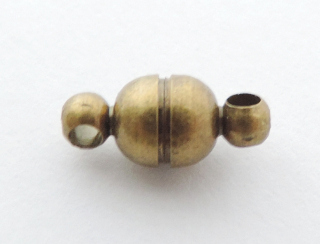 Magnetické zapínanie 11x5 mm - starobronz