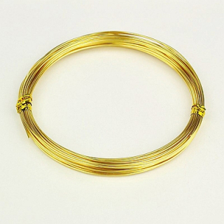 Hliníkový drôt 1,0 mm/10m - zlatý