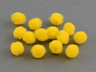 Bambulka pr. cca 25 mm - žltá - 10 ks