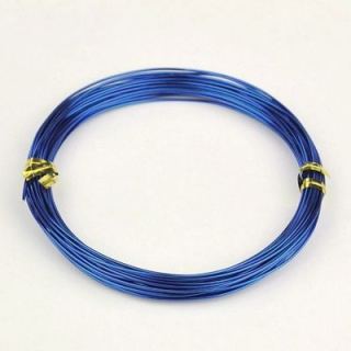 Hliníkový drôt 1,0 mm/10m -tmavomodrý