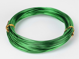 Hliníkový drôt 1,5 mm/10m - zelená