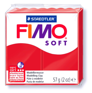 FIMO Soft - vianočná červená