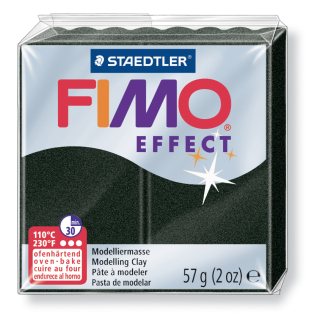 FIMO Effect perleťová - čierna