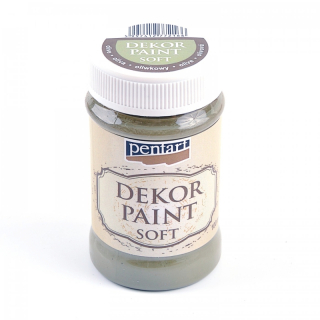 Dekor Paint Soft - olivová - 100 ml