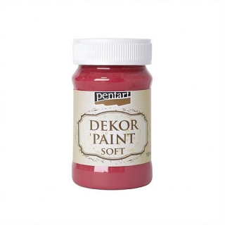 Dekor Paint Soft - kardinálska červená - 100 ml