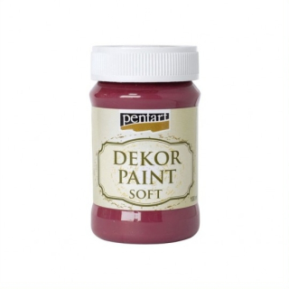 Dekor Paint Soft - burgundská červená - 100 ml