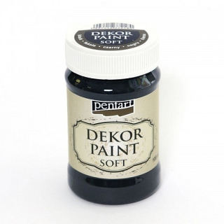 Dekor Paint Soft - čierna - 100 ml