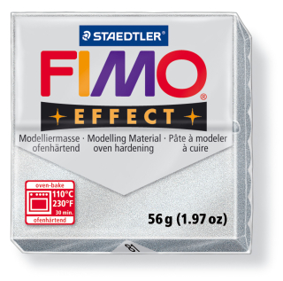 FIMO Effect metalická - strieborná