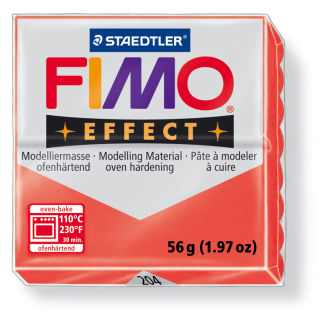 FIMO Effect transparentná - červená